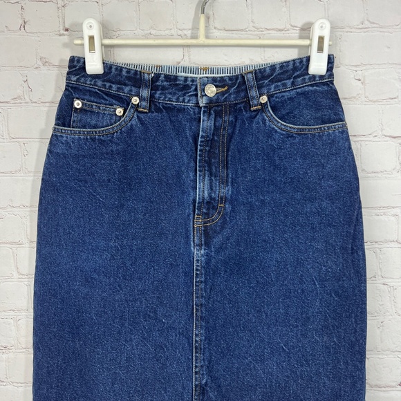 Tommy Hilfiger Blue Denim Maxi Skirt - Picture 7 of 16